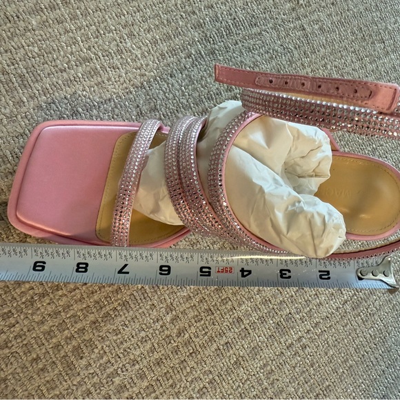 Mach and Mach crystal pink block chunky heel strappy shoe size 39.5 - Picture 11 of 13